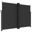 vidaXL Retractable Side Awning in Black