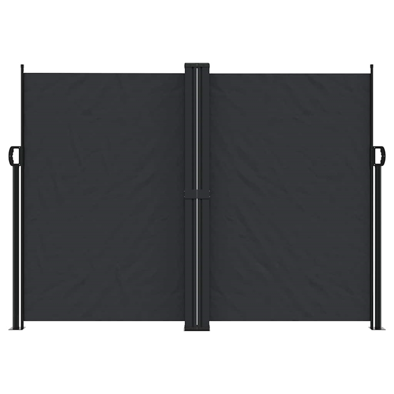 vidaXL Retractable Side Awning in Black