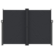 vidaXL Retractable Side Awning in Black