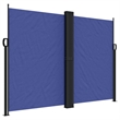 vidaXL Retractable Side Awning with PU Coating in Blue