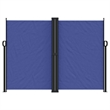 vidaXL Retractable Side Awning with PU Coating in Blue