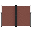 vidaXL Large Retractable Side Awning in Brown