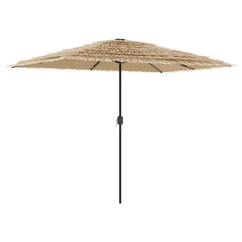 vidaXL Large UV-Resistant Garden Parasol in Brown