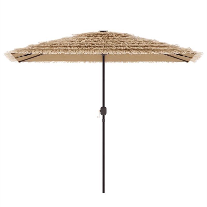 vidaXL Large UV-Resistant Garden Parasol in Brown