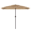 vidaXL Large UV-Resistant Garden Parasol in Brown