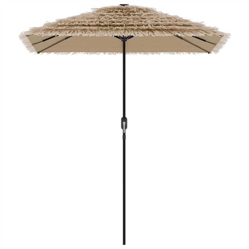 vidaXL Large UV-Resistant Garden Parasol in Brown