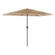 vidaXL Large UV-Resistant Garden Parasol in Brown
