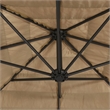 vidaXL Large UV-Resistant Garden Parasol in Brown