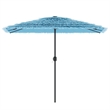 vidaXL Garden Parasol with Powder-Coated Steel in Blue