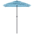 vidaXL Garden Parasol with Powder-Coated Steel in Blue