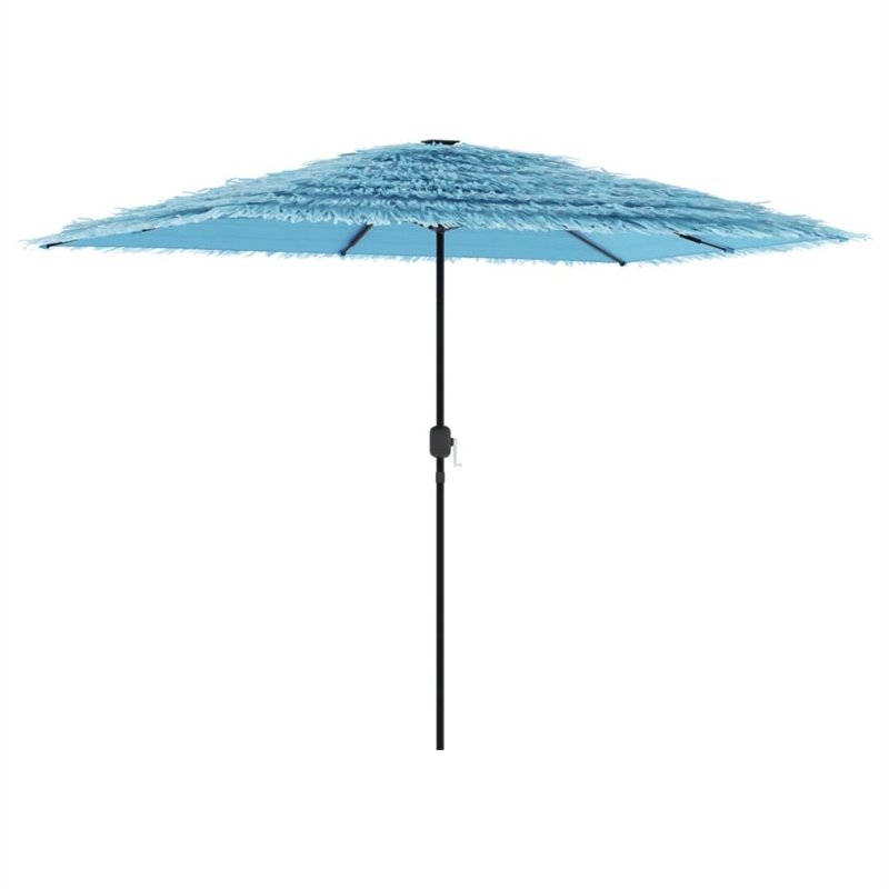 vidaXL Garden Parasol with Powder-Coated Steel in Blue
