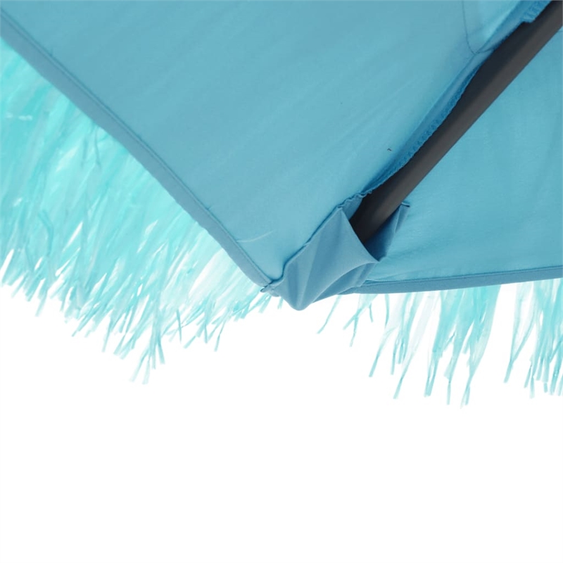 vidaXL Garden Parasol with Powder-Coated Steel in Blue