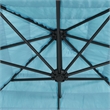 vidaXL Garden Parasol with Powder-Coated Steel in Blue