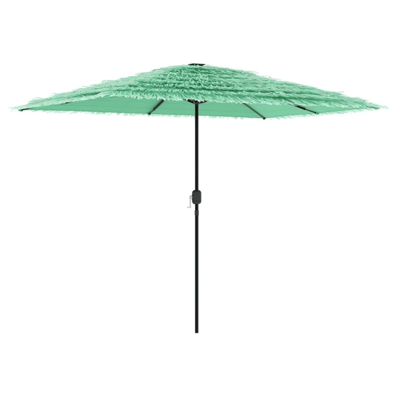 vidaXL Garden Parasol with Powder-Coated Steel in Green