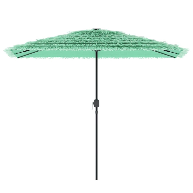vidaXL Garden Parasol with Powder-Coated Steel in Green