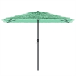 vidaXL Garden Parasol with Powder-Coated Steel in Green