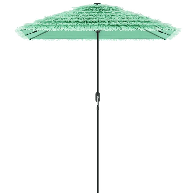 vidaXL Garden Parasol with Powder-Coated Steel in Green