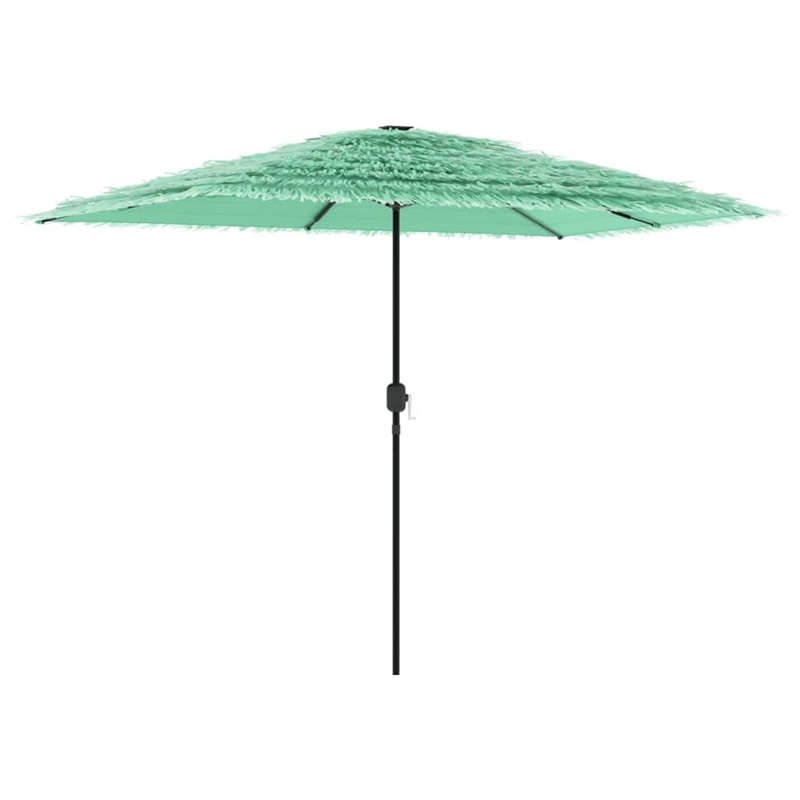 vidaXL Garden Parasol with Powder-Coated Steel in Green