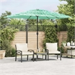 vidaXL Garden Parasol with Powder-Coated Steel in Green
