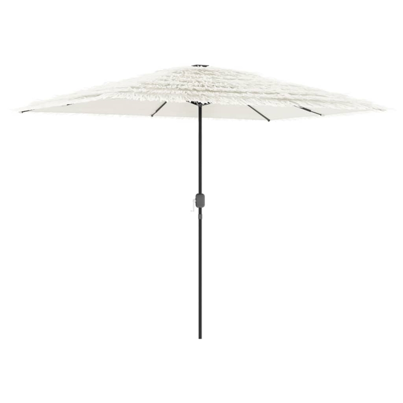 vidaXL Large Tiltable Garden Parasol in White