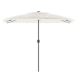 vidaXL Large Tiltable Garden Parasol in White