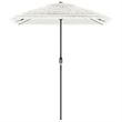 vidaXL Large Tiltable Garden Parasol in White