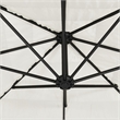 vidaXL Large Tiltable Garden Parasol in White