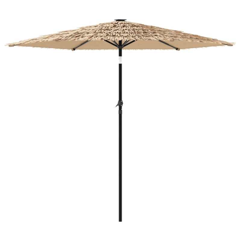 vidaXL Garden Parasol with Powder-Coated Steel in Brown