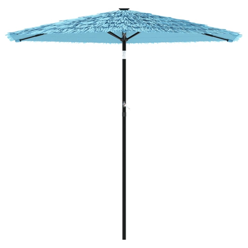 vidaXL Large Garden Parasol with Powder-Coated Steel in Blue