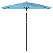 vidaXL Large Garden Parasol with Powder-Coated Steel in Blue
