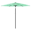 vidaXL Large Garden Parasol with Powder-Coated Steel in Green