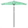 vidaXL Large Garden Parasol with Powder-Coated Steel in Green