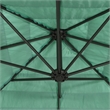 vidaXL Large Garden Parasol with Powder-Coated Steel in Green
