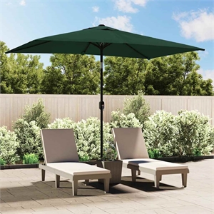 vidaXL 78.7 x 118.1 in Foldable Parasol in Green