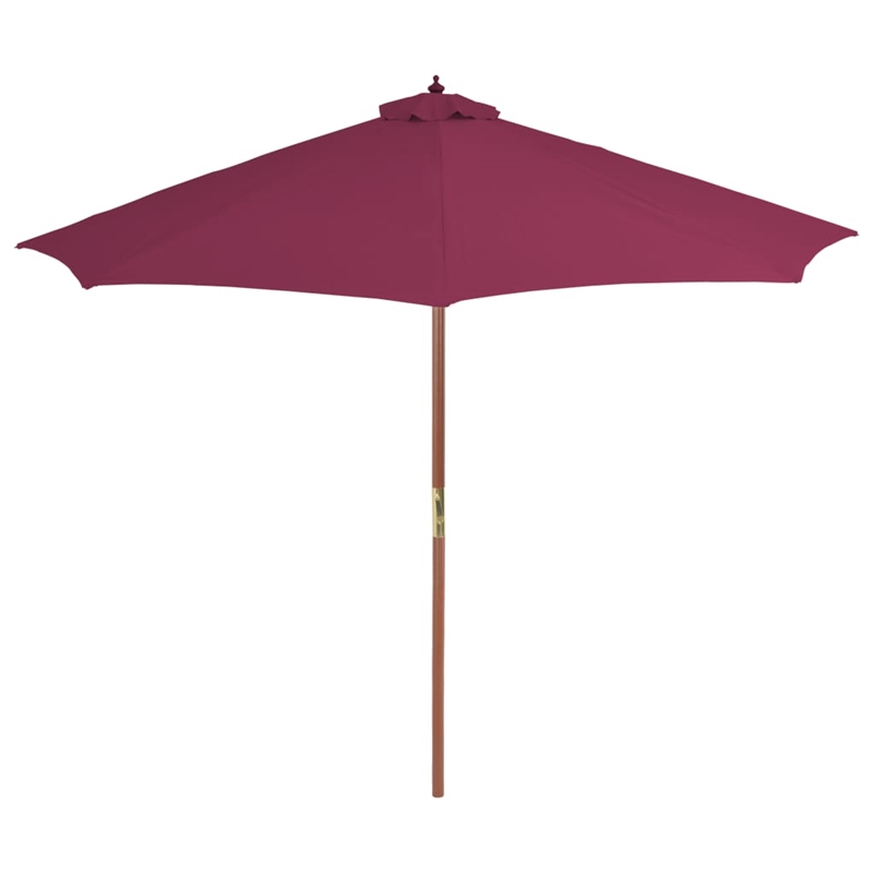 vidaXL Garden Parasol in Bordeaux Red