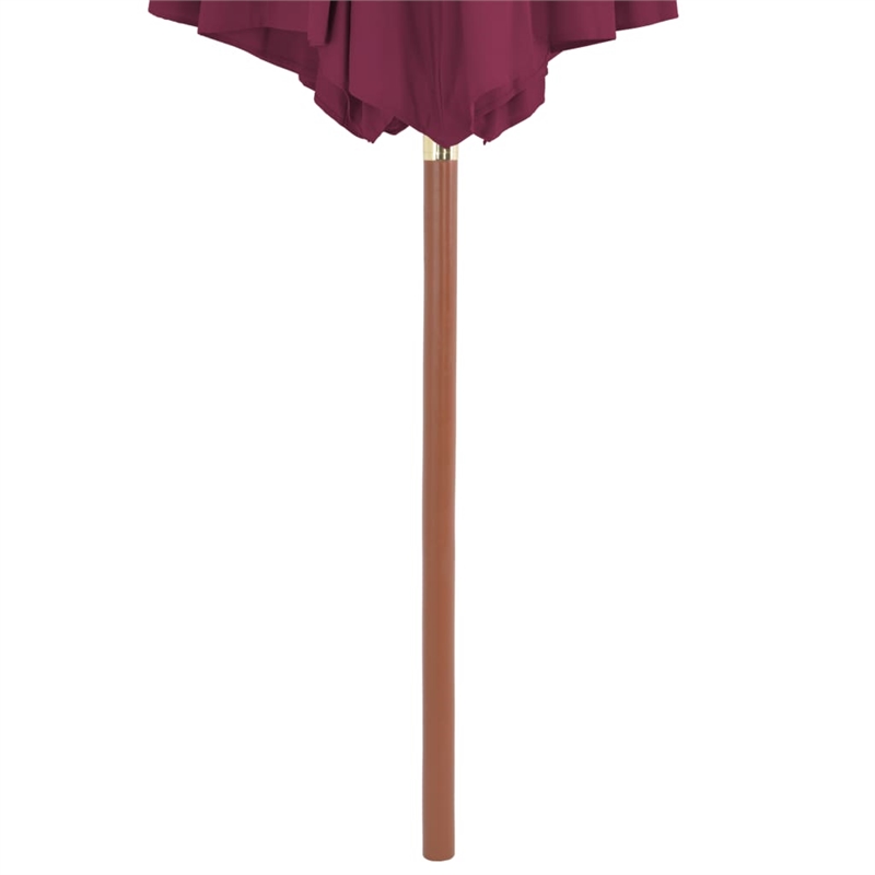 vidaXL Garden Parasol in Bordeaux Red