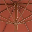 vidaXL Garden Bamboo Parasol in Terracotta
