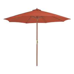 vidaXL Garden Bamboo Parasol in Terracotta