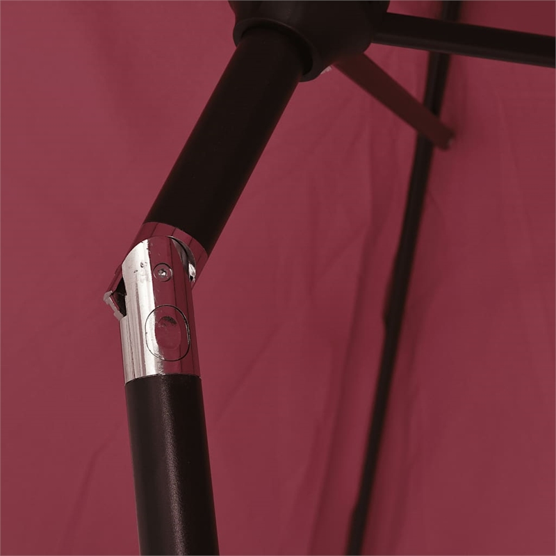vidaXL Medium Garden Parasol in Bordeaux Red