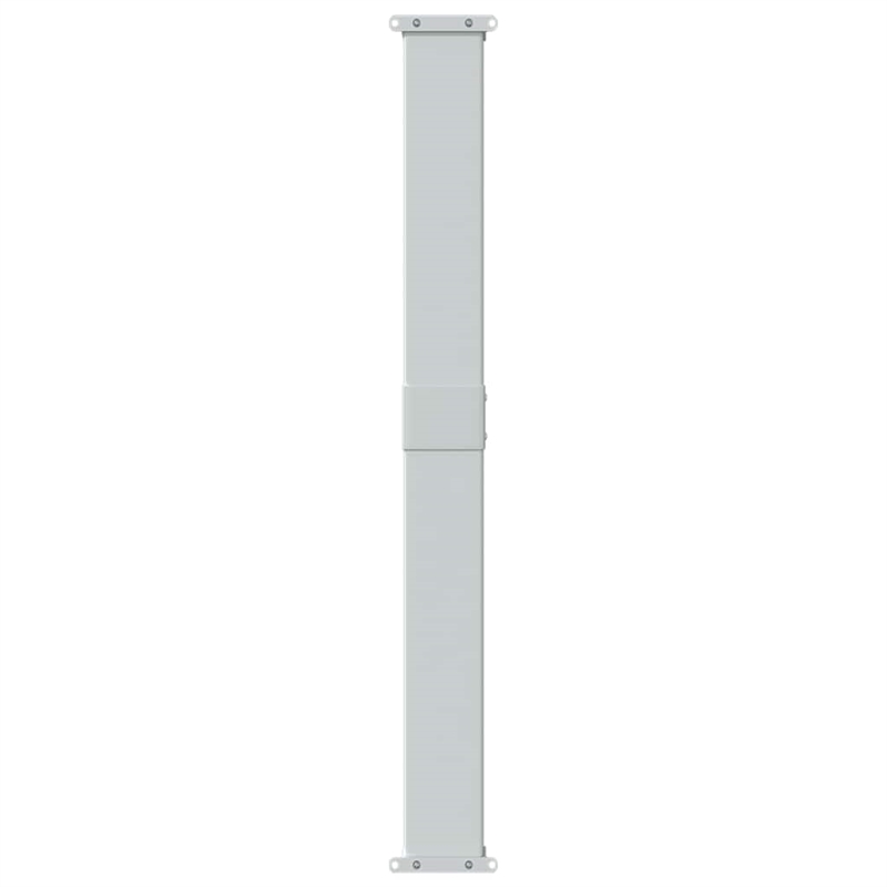 vidaXL Polyester Fabric and Steel Frame Retractable Side Awning in Gray