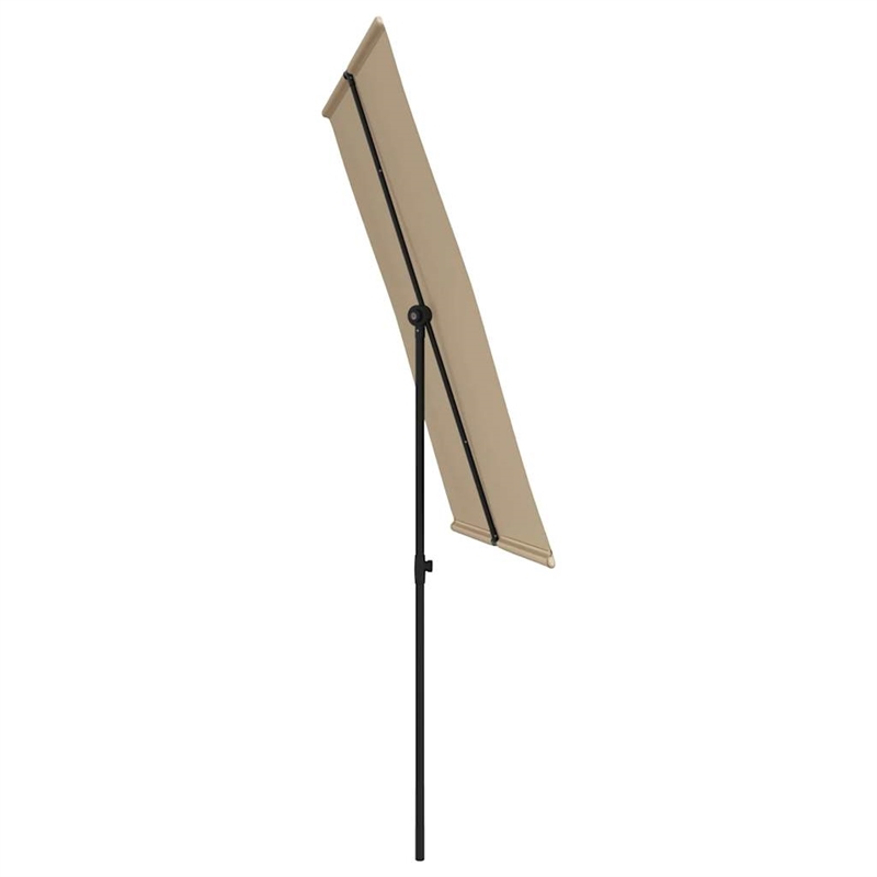 vidaXL  6.6x4.9 ft Garden Parasol in Taupe