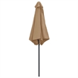 vidaXL Round Garden Parasol in Taupe