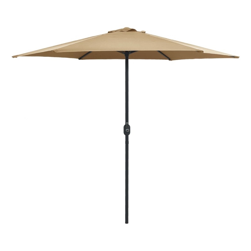 vidaXL Round Garden Parasol in Taupe