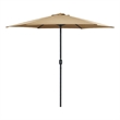 vidaXL Round Garden Parasol in Taupe