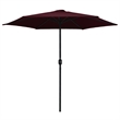 vidaXL Large Tiltable Garden Parasol in Bordeaux Red
