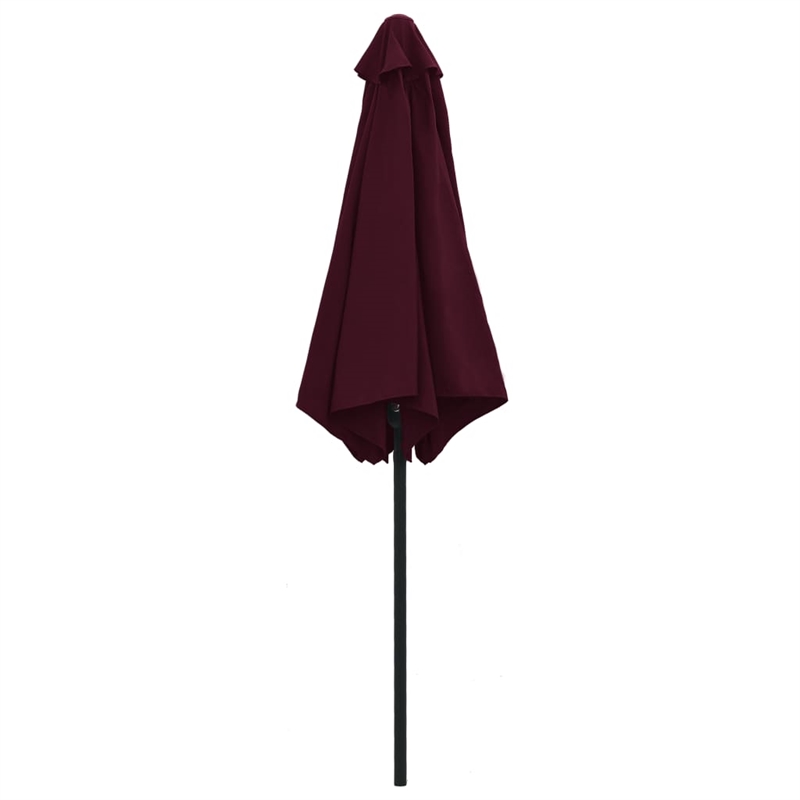vidaXL Large Tiltable Garden Parasol in Bordeaux Red