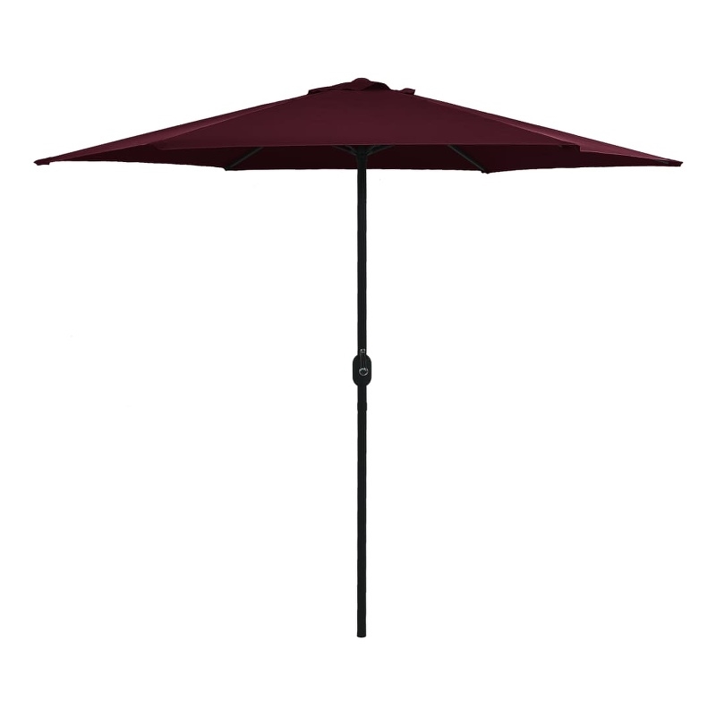 vidaXL Large Tiltable Garden Parasol in Bordeaux Red