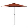 vidaXL Large Collapsible Garden Parasol in Terracotta
