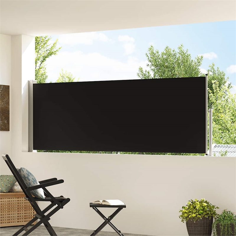 vidaXL Side Awning in Black