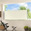 vidaXL Side Awning with PU Coating in Cream
